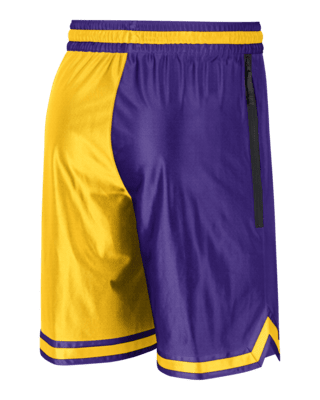 Los Angeles Lakers Nike Courtside Shorts - Heathered Charcoal
