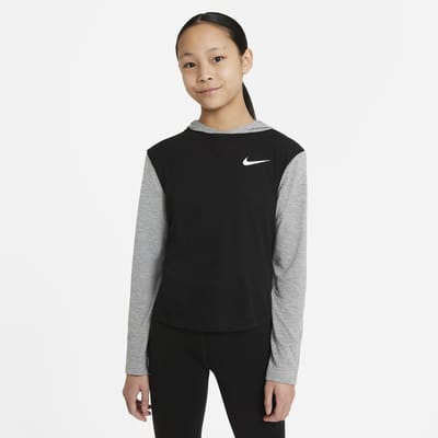 nike dri fit hooded long sleeve