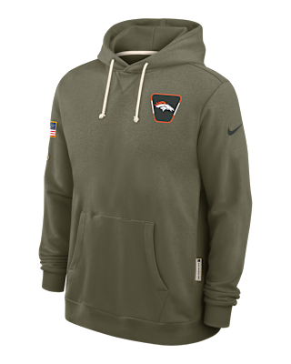 Мужское худи Denver Broncos Salute to Service Sideline Dominant Force Nike Dri-FIT NFL Pullover Hoodie