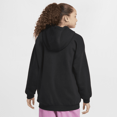 Sudadera con gorro sin cierre oversized para niños talla grande Nike Sportswear Club Fleece