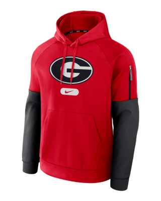 Мужское худи Georgia Bulldogs Fitness Men’s Nike Therma College Pullover Hoodie для тренировок