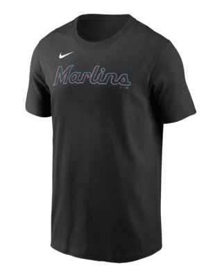 Мужская футболка Miami Marlins Fuse Wordmark Nike MLB