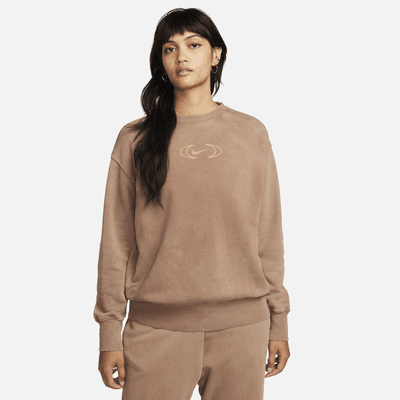 Sudadera oversized de cuello redondo de tejido Fleece para mujer Nike Sportswear Phoenix