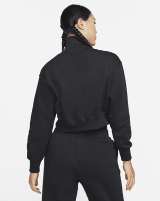 Nike Sportswear Women's Oversized 1/2-Zip Crop Fleece Sweatshirt