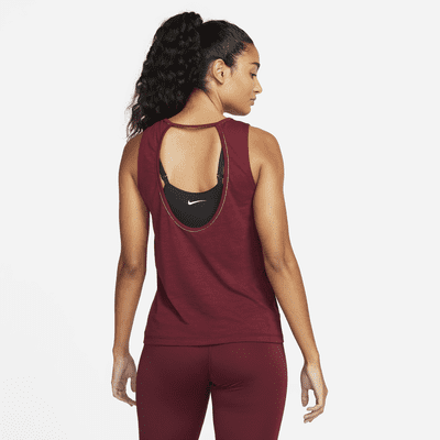 Camiseta de tirantes con ribete metálico para mujer Nike Yoga Dri-FIT