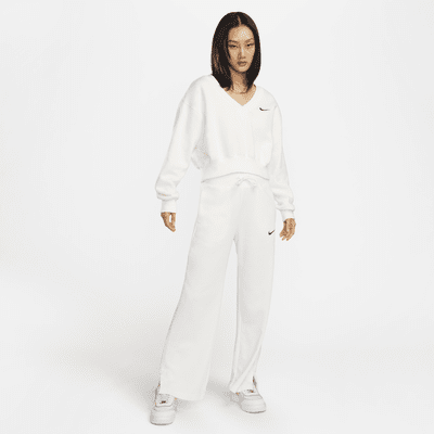 Nike Sportswear Phoenix Fleece Women's High-Waisted Wide-Leg French Terry Tracksuit Bottoms