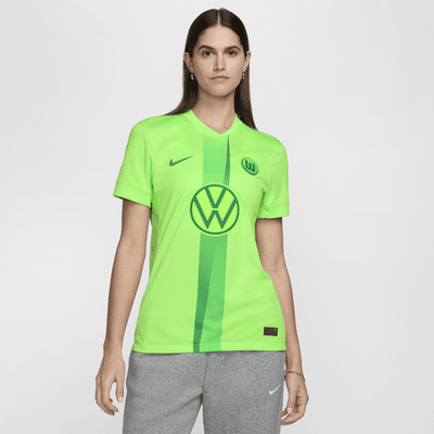 VfL Wolfsburg 2024/25 Stadium Home Women's Nike Dri-FIT Football Replica Shirt