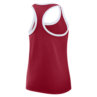 Camiseta de tirantes universitaria Nike con espalda deportiva para mujer Alabama Primetime Shadow