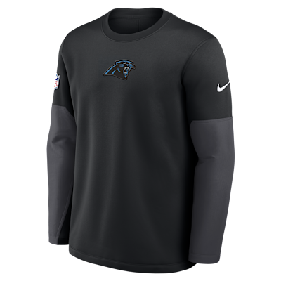 Carolina Panthers Scripted To Win Sideline Coach Men's Nike Therma-FIT NFL Long-Sleeve T-Shirt