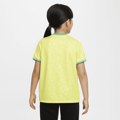 Brazil 2022/23 Home Younger Kids' Nike Dri-FIT Football Shirt