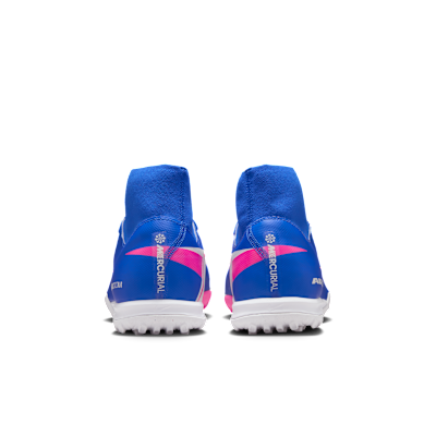 Tacos de fútbol para pasto sintético (turf) de corte high Nike Mercurial Superfly 10 Academy