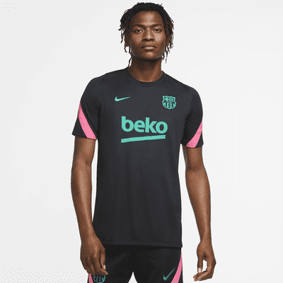 FC Barcelona Strike Men's Short-Sleeve Soccer Top. Nike JP