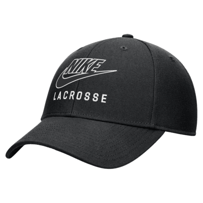 Gorra de lacrosse Futura Swoosh Dri-FIT con estructura Nike Club