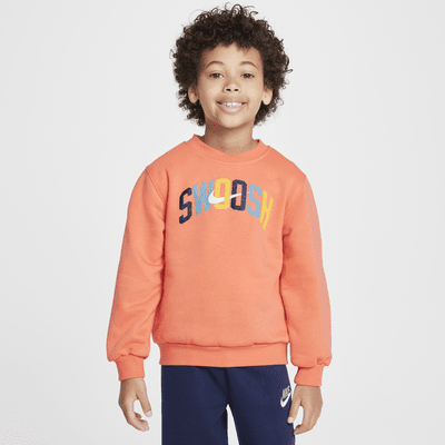 Nike Sportswear Powder Play Little Kids' Lightweight Fleece 2-Piece Crew Set