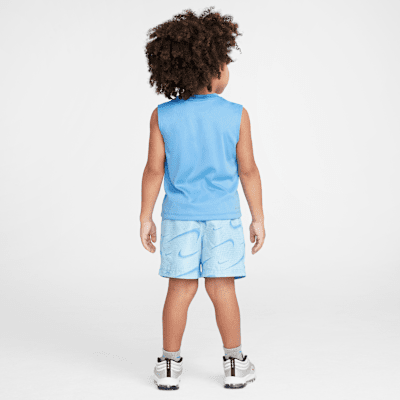 Conjunto de shorts de 2 piezas con estampado Rhythm infantil Nike Dri-FIT