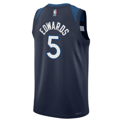 Jersey Nike de la NBA Swingman para niños talla grande Anthony Edwards Minnesota Timberwolves 2024/25 Icon Edition