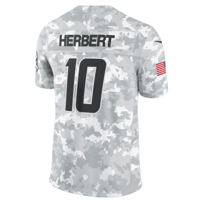 Justin Herbert Los Angeles Chargers Salute to Service Men's Nike Dri-FIT NFL Limited Jersey