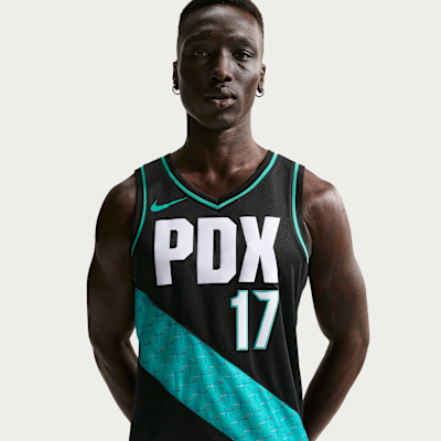 Jersey Nike de la NBA Swingman para hombres de Shaedon Sharpe de los Portland Trail Blazers City Edition