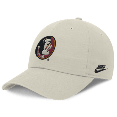 Gorra ajustable universitaria Nike Dri-FIT para hombre Florida State Seminoles Legacy Club Swoosh