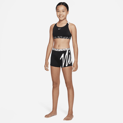 Nike Bikini Short Set Crossback Script — Swim2000