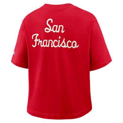 San Francisco 49ers Rewind Pocket Boxy Women's Nike NFL T-Shirt