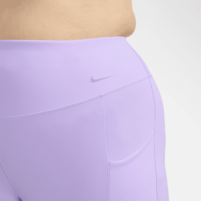 Leggings 7/8 de tiro alto y sujeción media con bolsillos para mujer (talla grande) Nike Universa