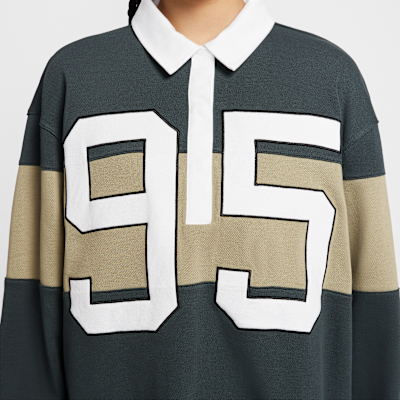 Nike Sportswear Women's Long-Sleeve Graphic Polo Top
