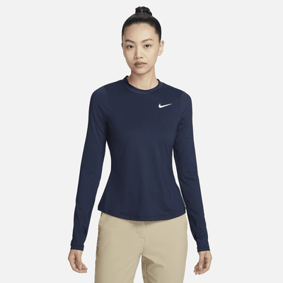 Playera de golf estampada de manga larga para mujer Nike Dri-FIT UV Victory