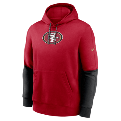 San Francisco 49ers Sideline Team Issue Club Men's Nike NFL Pullover Hoodie