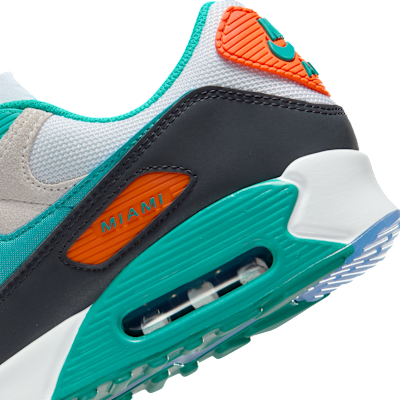 Miami Dolphins Air Max 90 Men's Nike Shoes