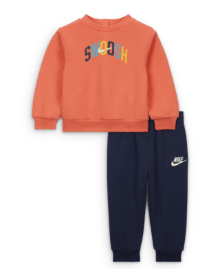 Детские  Nike Sportswear Powder Play Baby (12-24M) Lightweight Fleece 2-Piece Crew Set