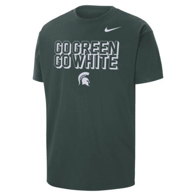 Playera de cuello redondo para hombre Nike College Max90 de Michigan State