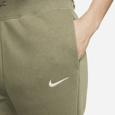 nike phoenix fleece pants green