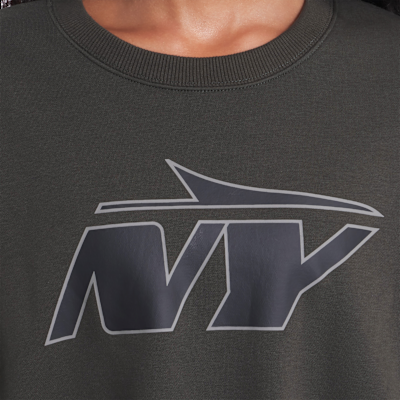 Sudadera de cuello redondo sin cierre Nike de la NFL para mujer New York Jets Rivalries Collection Oversized