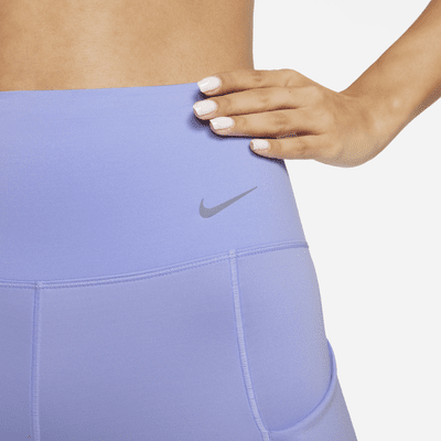 Leggings de tiro alto de 7/8 de sujeción firme con bolsillos para mujer Nike Go