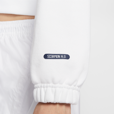 Nike Sportswear 女款寬短版毛圈布套頭連帽上衣