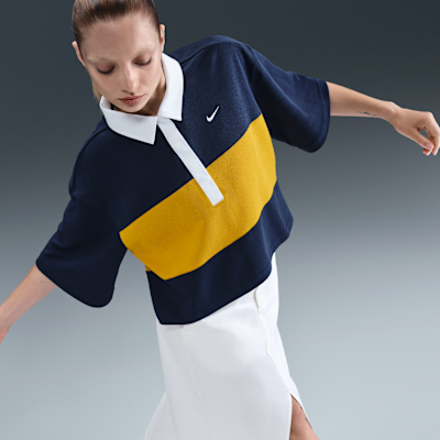 Nike Sportswear oversized polo met korte mouwen voor dames