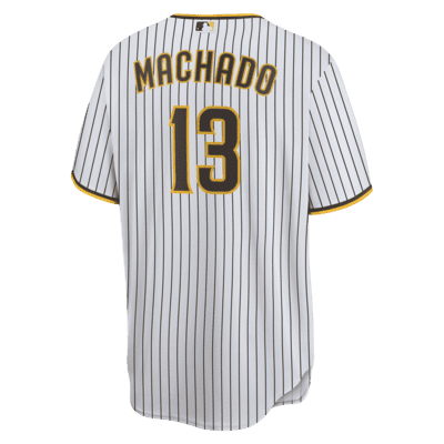 Manny Machado San Diego Padres White Pinstripe Baseball Jersey