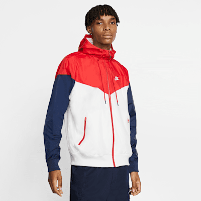 nike sportswear windrunner white