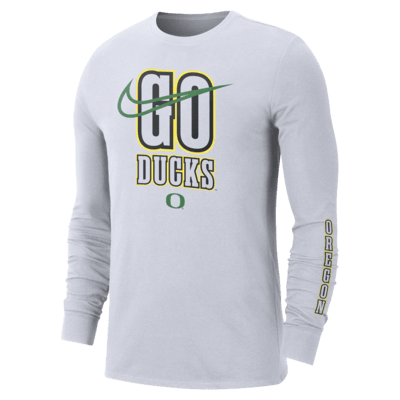 Oregon Back 2 School Men's Nike College Crew-Neck Long-Sleeve T-Shirt