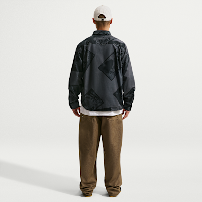 나이키 SB 남성 긴팔 버튼업 스케이트보딩 탑