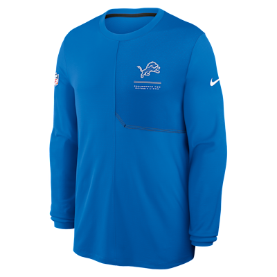 Detroit Lions Sideline Coach Men's Nike Dri-FIT NFL Long-Sleeve Top from Nike - $65