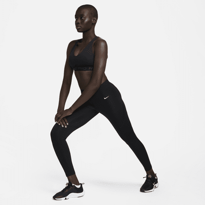 Brassière de sport rembourrée à maintien normal Nike Pro Indy Plunge pour femme