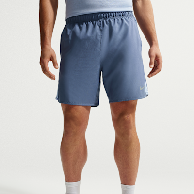 Męskie spodenki do biegania z wszytą bielizną Dri-FIT Nike Challenger 18 cm