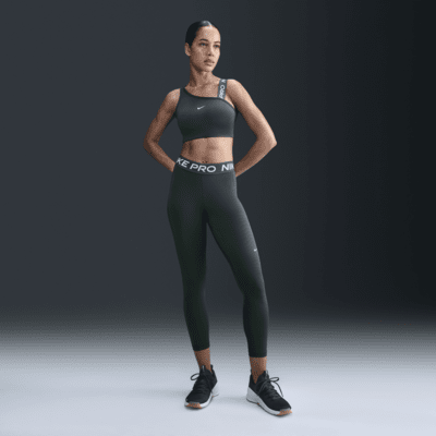 Dámská asymetrická sportovní podprsenka Nike Pro Swoosh s vycpávkami se střední oporou