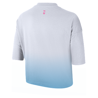 Miami Heat Courtside City Edition Premium Women's Nike NBA Boxy T-Shirt