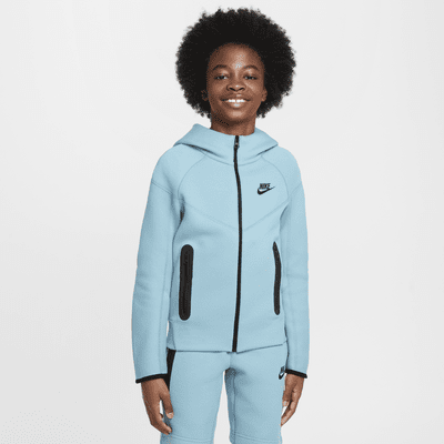 Rozpinana bluza z kapturem dla dużych dzieci (chłopców) Nike Sportswear Tech Fleece