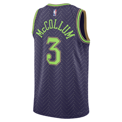 Jersey Nike Dri-FIT de la NBA Swingman para hombre CJ McCollum New Orleans Pelicans 2024/25 City Edition