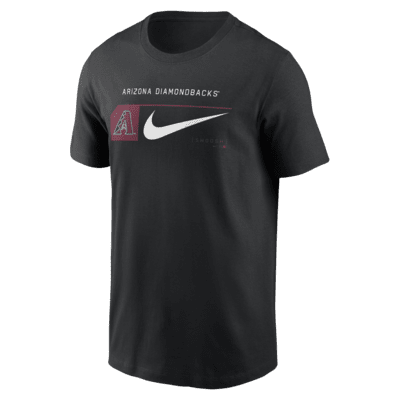 Playera Nike de la MLB para hombre Arizona Diamondbacks Team Swoosh Lockup