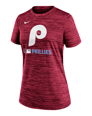 Женская футболка Philadelphia Phillies Authentic Collection Velocity Alternate Logo Nike Dri-FIT MLB